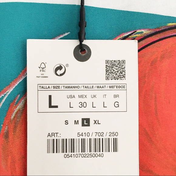 Zara Swan Front Print T-Shirt - Picture 7 of 8